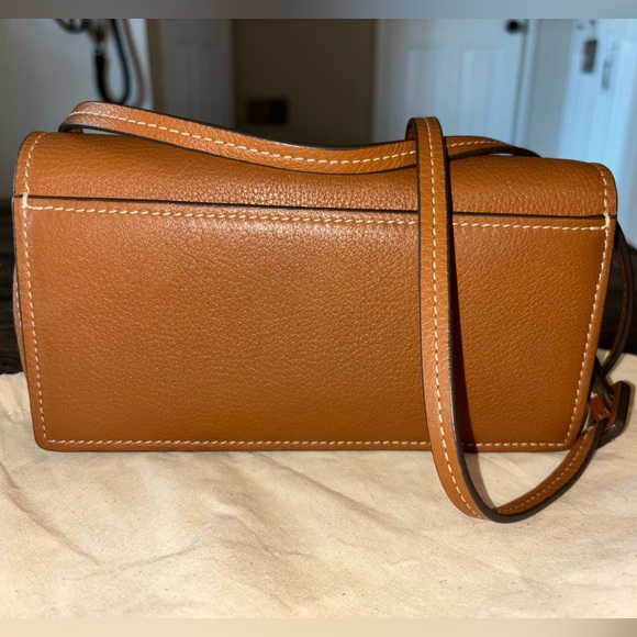 Like new - women’s Tory Burch miller leather crossbody walket - tigers eye - Picture 3 of 9